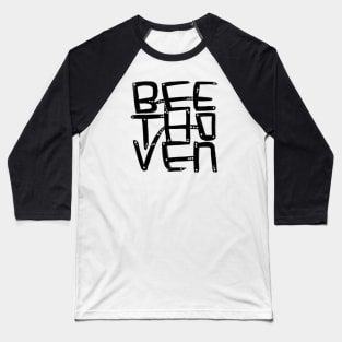 Composer Ludwig van Beethoven Baseball T-Shirt